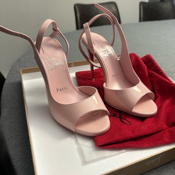 CHRISTIAN LOUBOUTIN
Jenlove 100 leather slingback pumps in baby pink - Picture 5 of 5